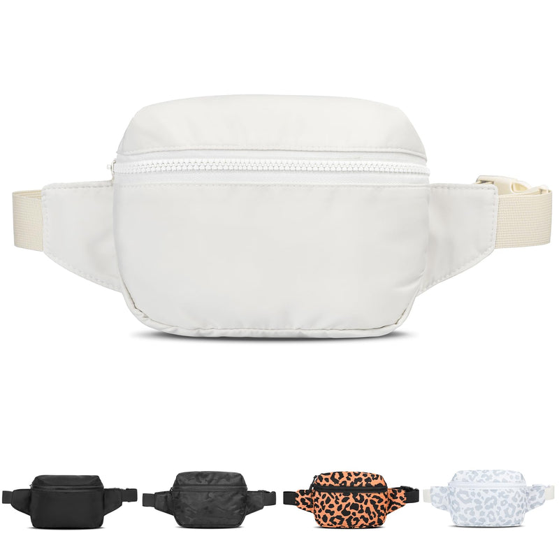 VOROLO Waist Pack for Running Fanny Pack for Women and Men Crossbody Belt Bag Bum Bag with Adjustable Strap for Sports Beige 2l Fanny Pack - BeesActive Australia