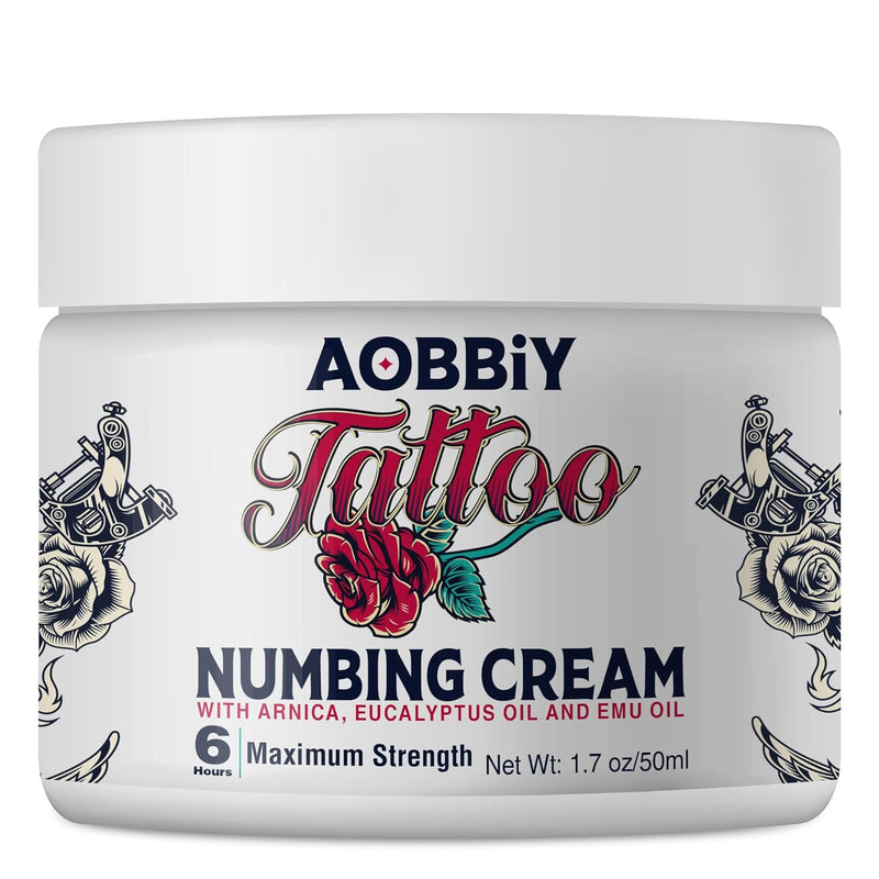 Tattoo Numbing Cream(50ml/1.7oz), 6 Hours Maximum Strength Painless Tattoo Numbing Cream, Tattoo Numbing Cream Extra Strength, Best Tattoo Numbing Cream, Numbing Cream for Tattoos Extra Strength - BeesActive Australia