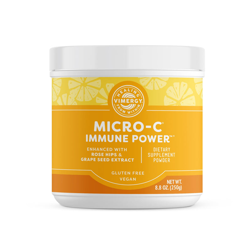Vimergy Micro-C Immune Power TM *- 250g– 69 Servings – 2000mg/serving – Gentle Form – Antioxidant Phytonutrients – Immune & Nerve Support – Benefits Bone & Cartilage – Gluten-Free – Kosher – Vegan 8.82 Ounce (Pack of 1)