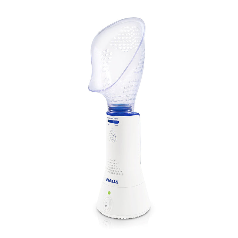 Crane x Halls Personal Vaporizer Steam Inhaler, FSA Approved Throat Steamer, Vocal Steamer for Singers Warm Steam Sinus Inhaler for Congestion and Cough Relief, Natural Decongestant Relief Halls Steam Inhaler - BeesActive Australia