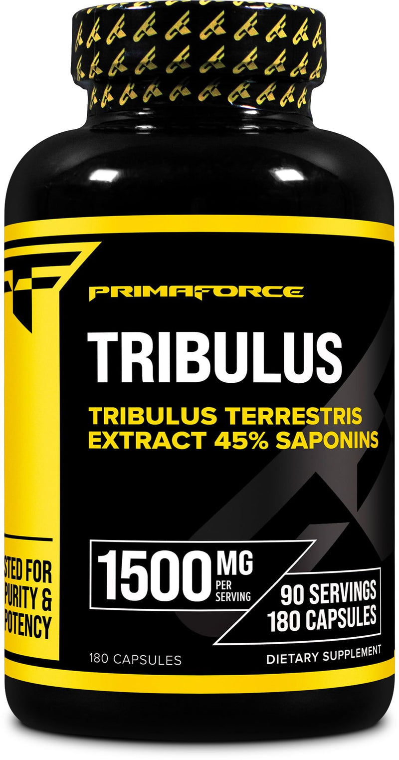 Primaforce Tribulus Terrestris Extract Capsules (180 Capsules) - 90 Servings / 1,500mg Tribulus Per Serving, Herbal Tribulus Supplement for Men and Women - BeesActive Australia