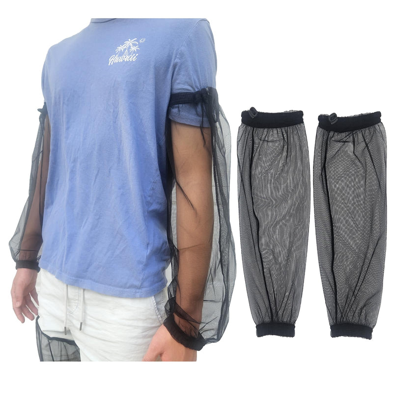 AGGAFA Mosquito Net Arm Sleeves, Protect your arms from Mosquitos, Bugs, Gnats, Flies, and No-see-ums when Outdoor Activities Large - BeesActive Australia