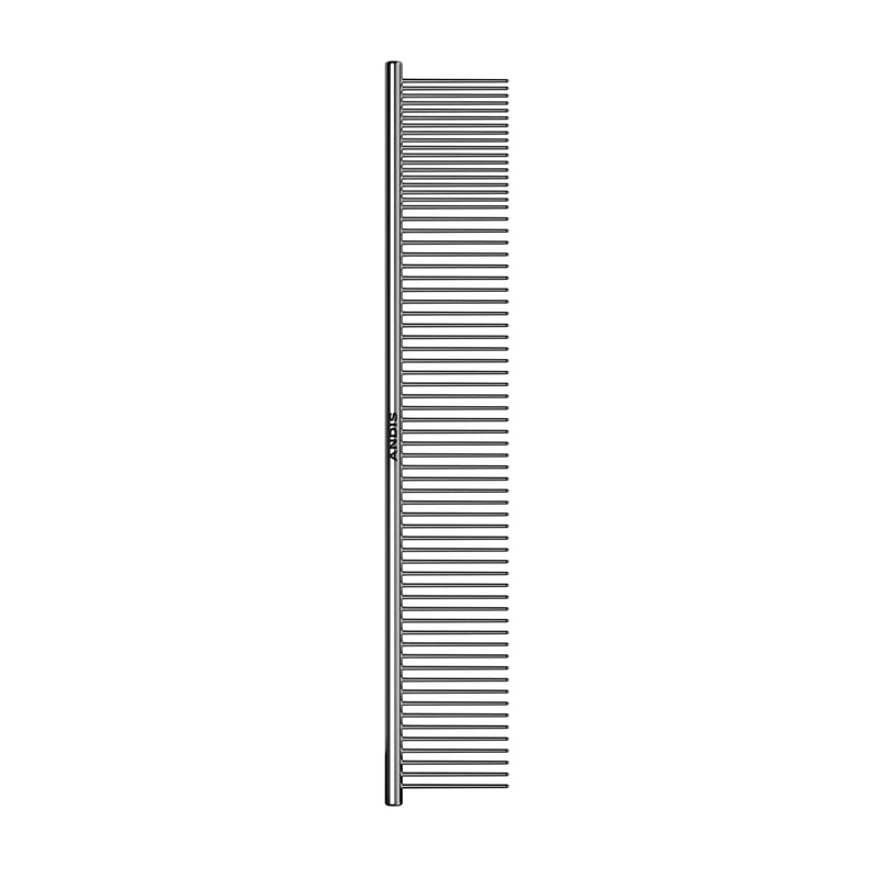 Andis 68545 Stainless-Steel Comb for Knots, Mats & Loose Hair Removal - Effective Dematting Tool Comfortable, Lightweight, Portable & Safe for Dogs, Cats & Pets – Silver, 10-Inch 10 Inch - BeesActive Australia