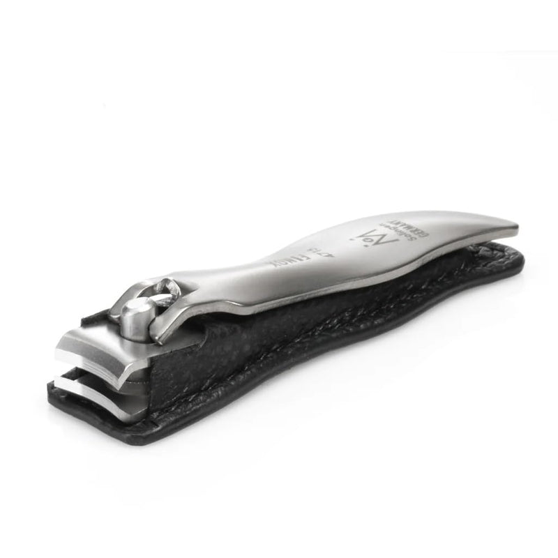 GERMANIKURE Economy Small Nail Clipper in Leather Case, Ethically Made in Solingen Germany, Curved Blade for Fingernails Small Curved - BeesActive Australia