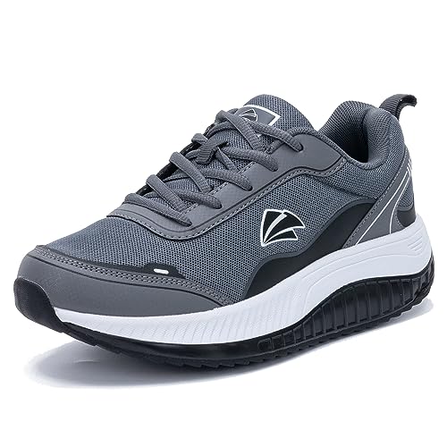 IIV Women Walking Shoes Plantar Fasciitis Arch Support Orthotic Sneakers 10 Blackgray