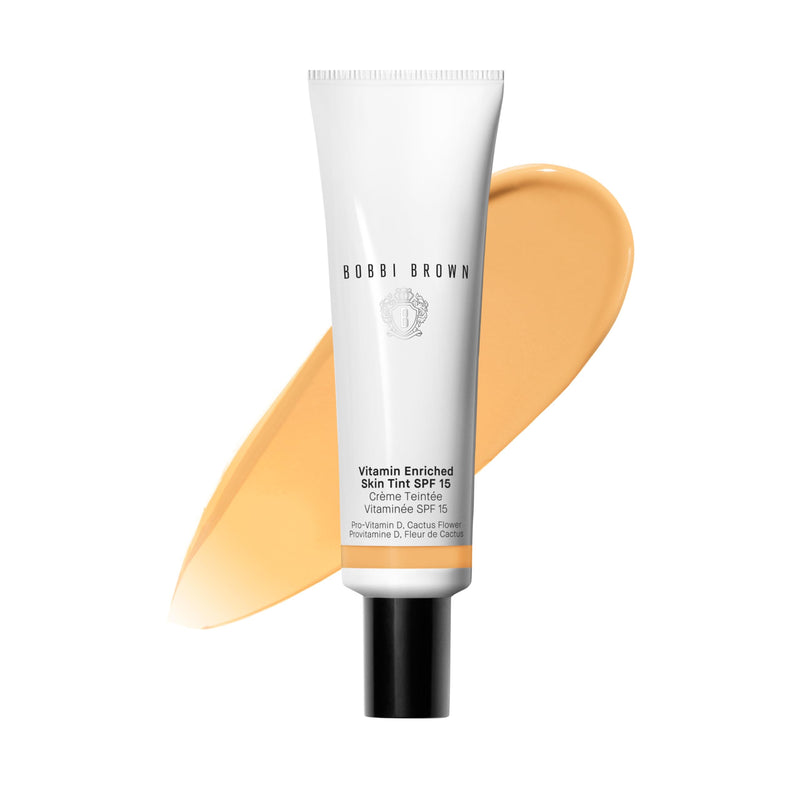 Bobbi Brown Vitamin Enriched Skin Tint SPF 15 | Broad Spectrum SPF Skin Tint | Hydrating Tinted Moisturizer | Vitamins B, C, & E, 1.7 Fl Oz 07 Medium 1 (Medium Warm Beige)