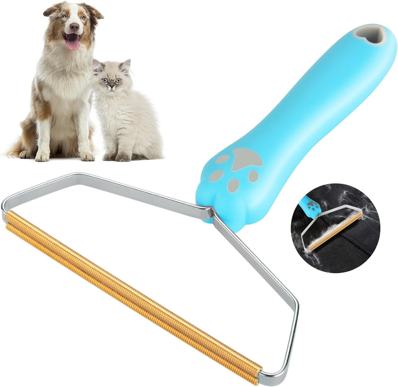 Pet Hair Remover Dog Hair Remover - Cat Hair Remover Furniture,Carpet Rake,Pet Hair Removal Tool,Pet Hair Remover for Couch,Pet Towers,Floor Mats & Rugs - Unique Carpet Scraper & Fur Remover blue - BeesActive Australia