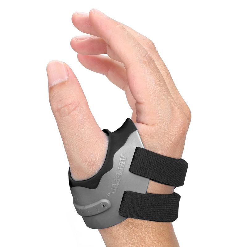 Velpeau CMC Joint Stability Brace: Thumb Support Elevated. Versatile Spica Splint Eases Osteoarthritis, Instability, Tendonitis, Effectively Relieves Arthritis Pain.(Black, Right Hand-Medium) Black-Right Hand Medium - BeesActive Australia