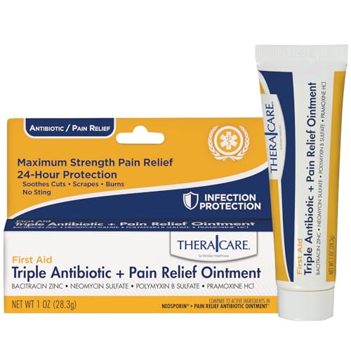 TheraCare Triple Antibiotic & Pain Relief Ointment, 1 oz