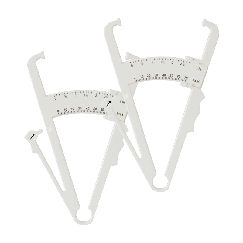 2 Pcs Fat Calipers Body Fat Handheld BMI Body Fat Measurement Tool Skinfold Caliper for Accurate Body Fat Measuring Ideal for Weight Loss and Fitness Body Fat Calipers for Men and Women - BeesActive Australia