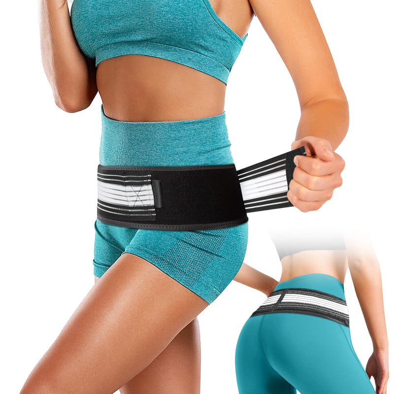 Zekeson Si Belt, Sciatica Belt for Women and Men, Pain Relief for Lower Back, Sacroiliac, Sciatic, Pelvic, Lumbar, Hip, Leg, Sacral Nerve White S-M - BeesActive Australia