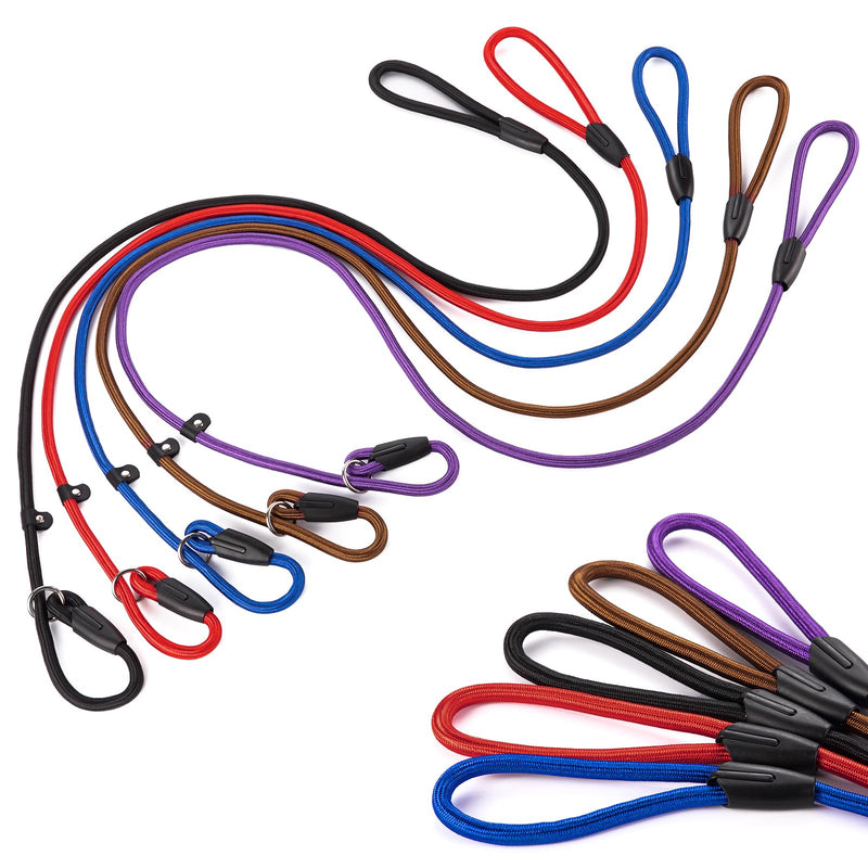 5pcs Slip Lead Dog Leash,Strong Nylon Rope Leash,Training Leash for Large Medium and Small Dogs - BeesActive Australia