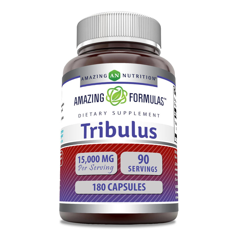 Amazing Formulas Tribulus Terrestris 15000 mg | 180 Capsules Supplement | 20:1 Extract | Non-GMO | Gluten Free | Made in USA - BeesActive Australia