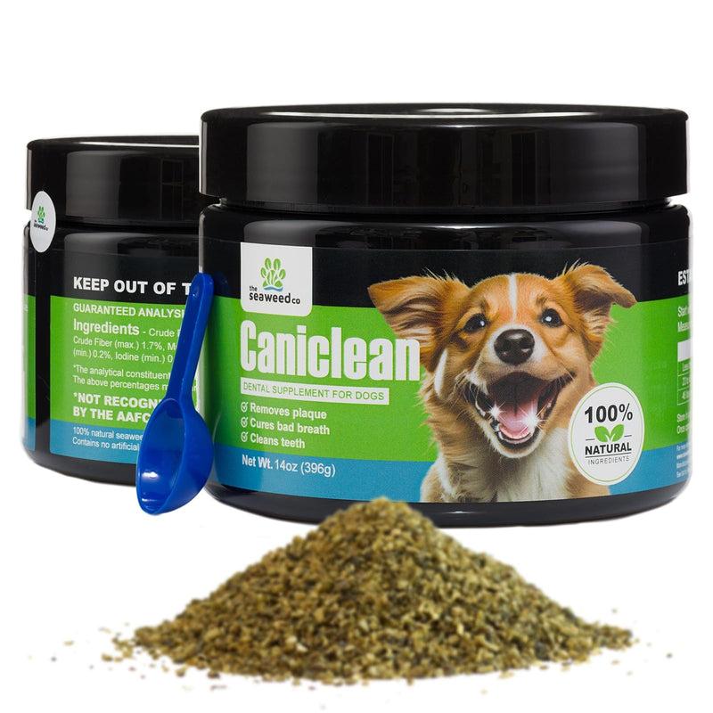 Caniclean Seaweed for Dogs Teeth - Dog Tartar Removal Tool, Plaque Remover, and Breath Freshener - Get Plaque Off Dogs Teeth Naturally. 14oz/396g. - PawsPlanet Australia