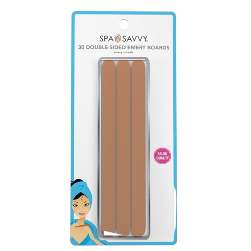 Nail File Set, 30 Count, Double Sided 6 Inch Emery Board Nail Files, Pedicure and Manicure Tools 30 Count (long)