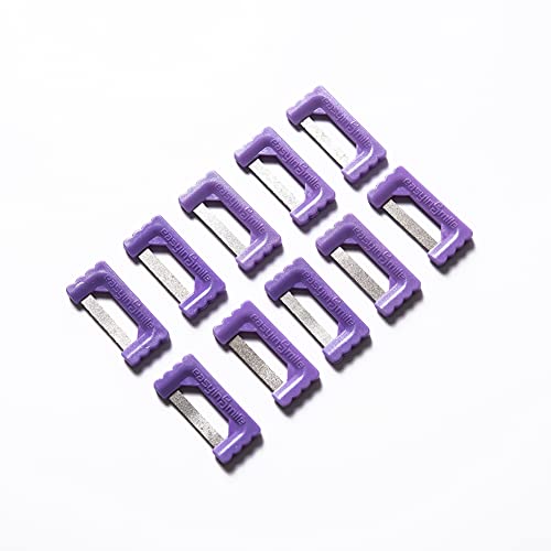 10PCS Dental IPR Kit Orthodontic Polishing Abrasive Strips (Purple) Purple