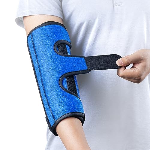 Cubital Tunnel Elbow Splint, Ulnar Nerve Night Brace, for Women & Men, Arm Elbow Splint Support for Left and Right, Built-in 3 Support Plates -S/M S/M