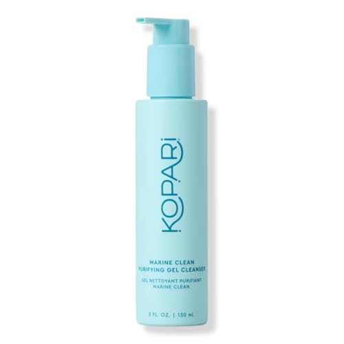 Kopari Marine Clean Purifying Gel Cleanser, Infused with Amino Acids & Vitamin B5, Dual-Action Gel-to-Foam Cleanser, Gentle and Nourishing, 5 oz | New Look, Same Formula, Product Packaging May Vary 5.1 Ounce (Pack of 1) No Color
