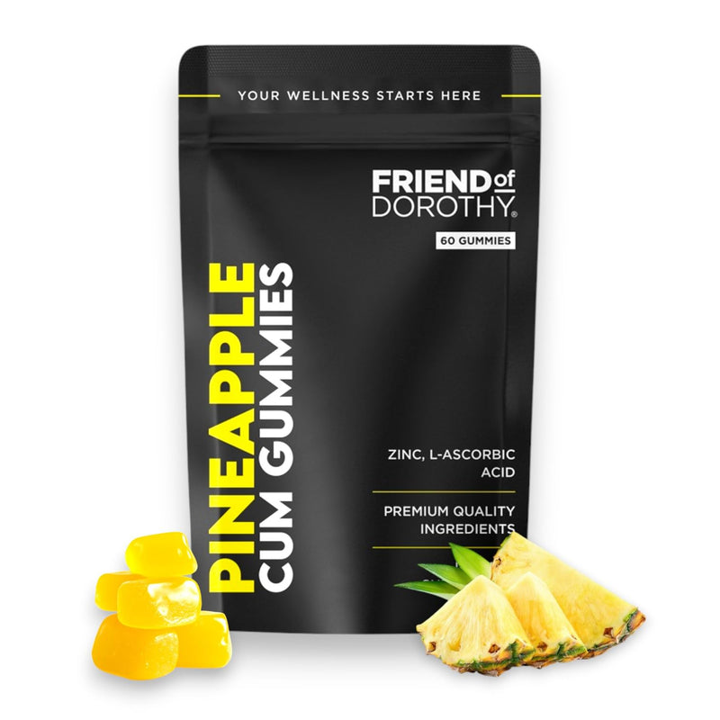 Men's Fertility & Vitality Support Gummies, Pineapple, Zinc & Vitamin C | Supports Fertility, Circulation, Immunity & Antioxidant Support, Zinc, Vitamin C, Non-GMO, Naturally Flavored, 1-Month Supply