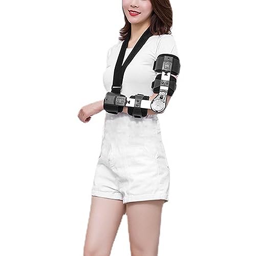 Hinged ROM Elbow Brace with Sling, Adjustable Post-OP Stabilizer Splint