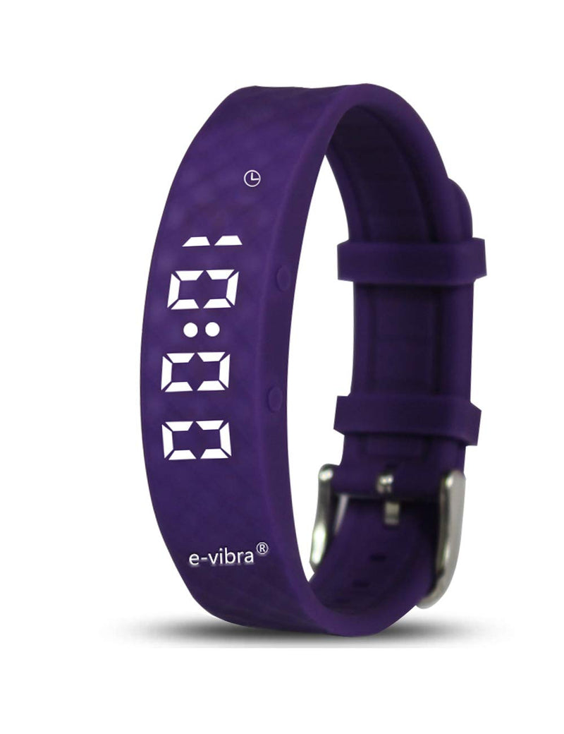 Potty Training Watch - Rechargeable Silent Vibrating Watch - Medical Reminder Wristband - with Timer and 15 Daily Alarms (Purple) Purple Small - BeesActive Australia