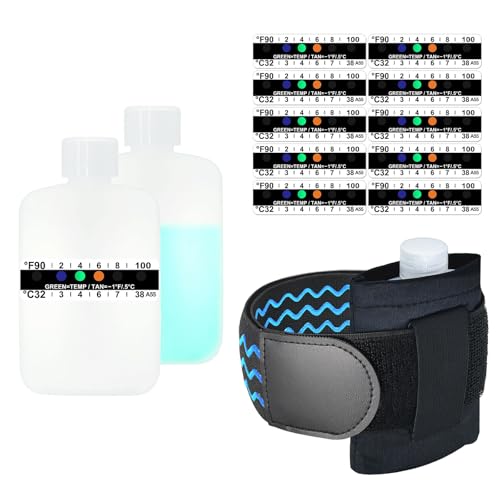 Urine Test Complete Kit - Smaller 3oz Translucent Empty Bottle, Non-Falling and Hi-Stretch Leg Strap, Urine Test Temperature Strips and Velvet Lining Sample Bag, Urine Test Practice Kit at Home Screw cap