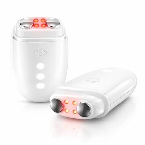 Aphrona Galvanic Spa - Facial Toning Device - Micro-Current Gua Sha face Tone Device - Skin Firming - FDA Cleared Facial Massager White