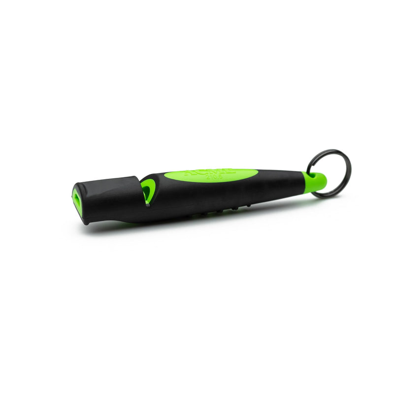 ACME Genuine Professional, BPA-Free Plastic Dog Training Whistle No. 211.5 Alpha with Enhanced Ergonomic Grip, 110 dBA Long Range, Made in The UK. Black on Day Glow Green - BeesActive Australia
