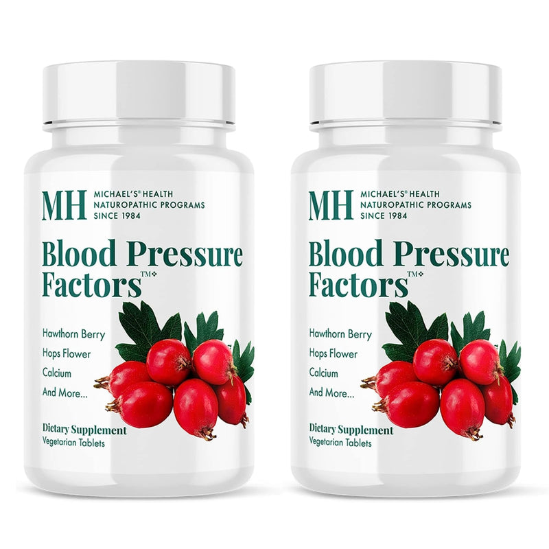Michael's Health Naturopathic Programs Blood Pressure Factors - 60 Vegetarian Tablets, Pack of 2 - Provides Fluid Balance Support - Kosher - 40 Total Servings 60 Count (Pack of 2)