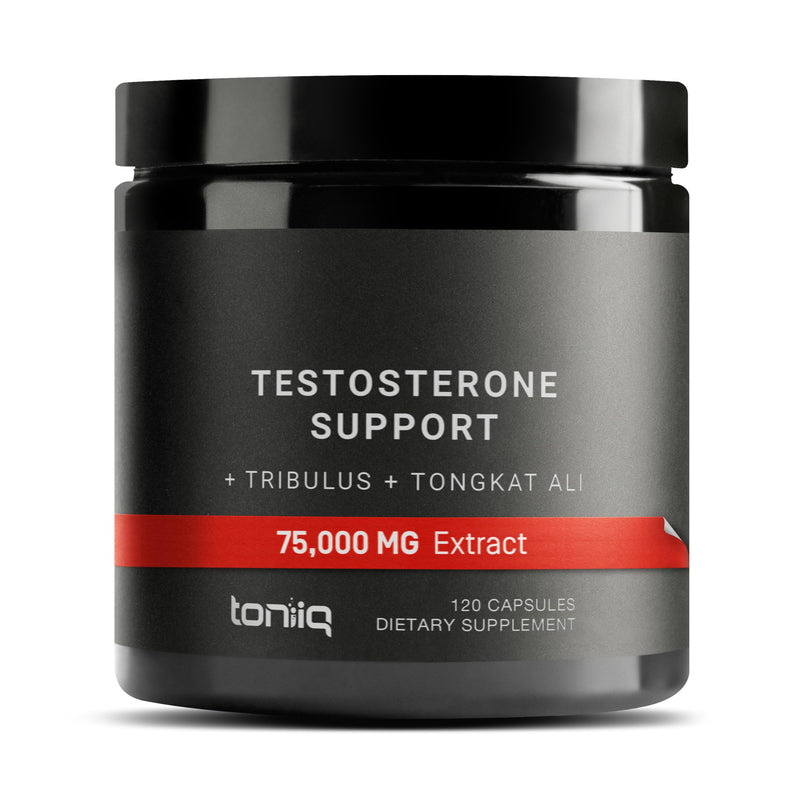 Elite T Formula: 75,000mg Power Capsules - Enhanced with Tribulus (95% Saponins), 200:1 Tongkat Ali, 30:1 Fadogia, 25% Withanolides Ashwagandha - Zinc, Boron, Copper - 120 Caps, 60 Servings 120 Count (Pack of 1) - BeesActive Australia