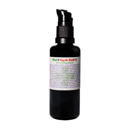Living Libations - Organic Mint + Myrrh Swishing Serum | Natural, Wildcrafted, Vegan Clean Beauty (3.38 fl oz | 100 ml) 3.38 Fl Oz (Pack of 1)