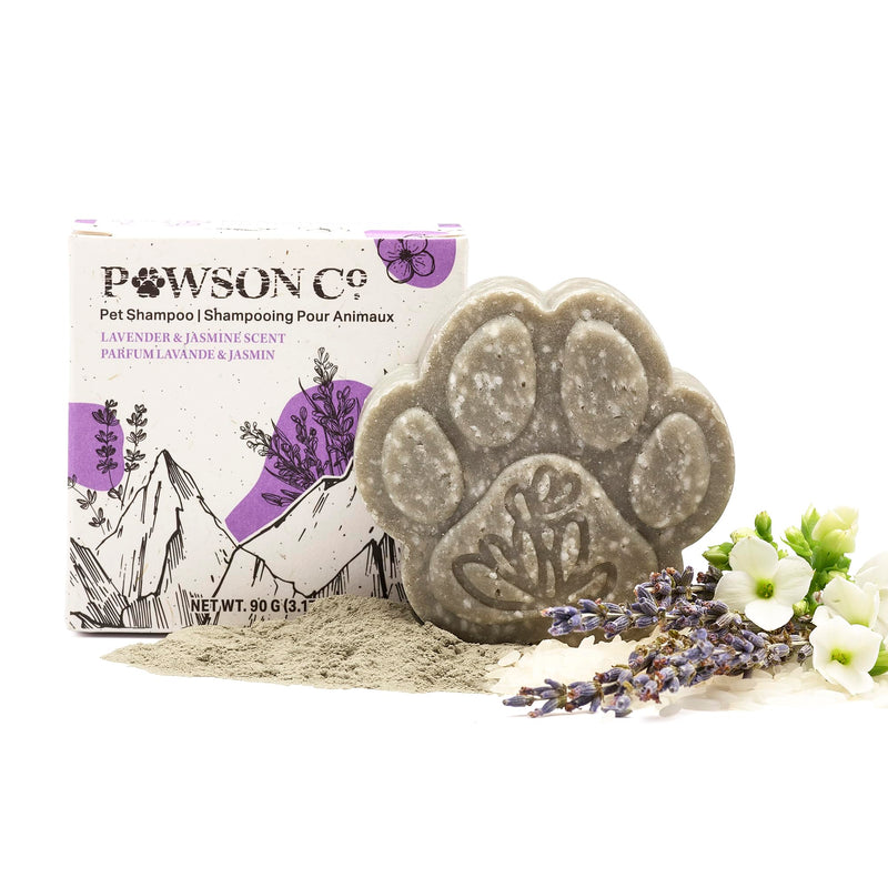 Pawson Dog Shampoo Bar - Natural Pet Shampoo with Rice Water and Aloe for Animals, Puppy Essentials, Jasmine and Lavender Scent - PawsPlanet Australia
