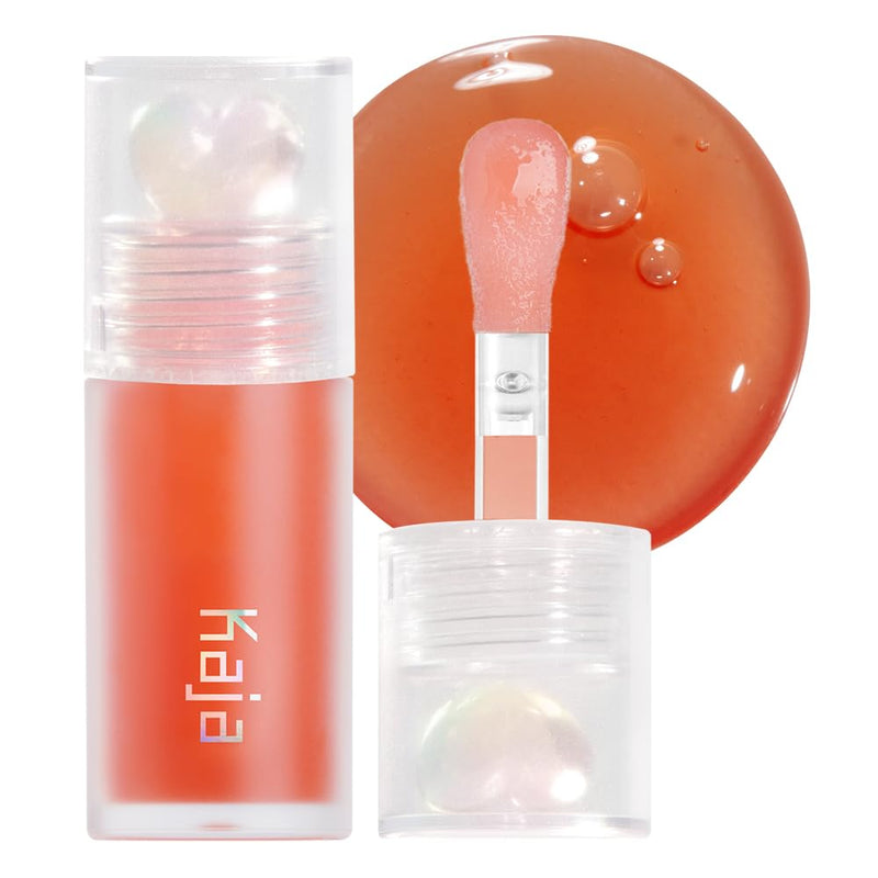 Kaja Lip Plumping - Juicy Glass 03 Apricot Allure | Hydrating, Feel Plumped and Lightweight with Vitamin Tree Fruit Oil, Vegan, Cruelty-Free, Clear Tint Stain Shine Gloss Plumper, Long Lasting