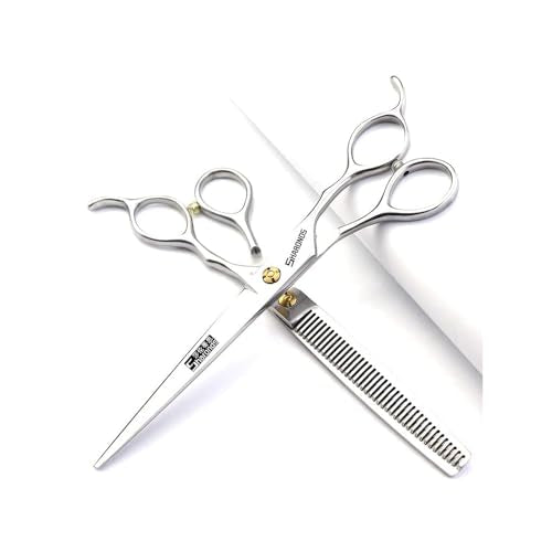 SHARONDS 7.5 Inch Stainless Steel Professional Barber Scissors Hair Thinning Scissors Hairdresser or Home Hairdresser Variant/Hybrid (7.5 inch-2pc) 7.5 Inch-2pc