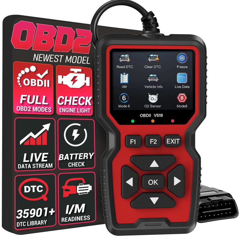 Upgraded OBD2 Scanner Diagnostic Tool, Check Engine Code Reader OBD2 Scanner with Reset, Mode 6, Mode 8 & I/M, Auto Check Engine Light Car Diagnostic Scan Tool for All OBDII Car Since 1996 - BeesActive Australia