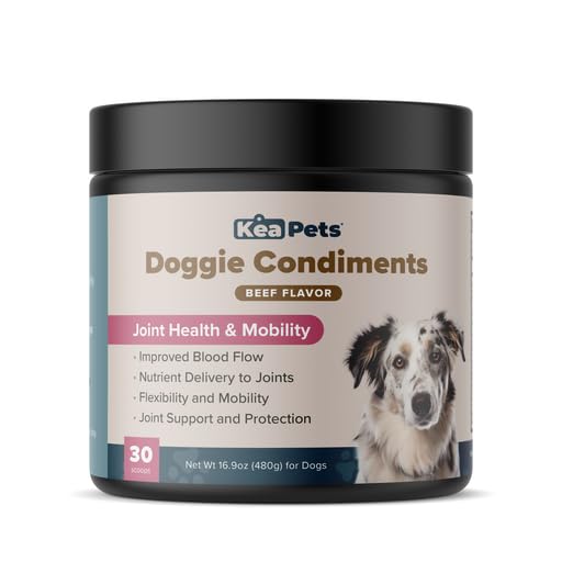 Doggie Condiments Joint & Mobility Support by Kea Pets - Natural Dog Supplement for Healthy Joints, Mobility, and Flexibility in Dogs