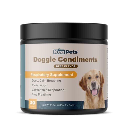 Doggie Condiments Pet Respiratory Support A Natural Dog Supplement for Optimal Dog Breathing, Clear Sinuses, Coughing, Sneezing and Congestion Relief for Dogs - PawsPlanet Australia