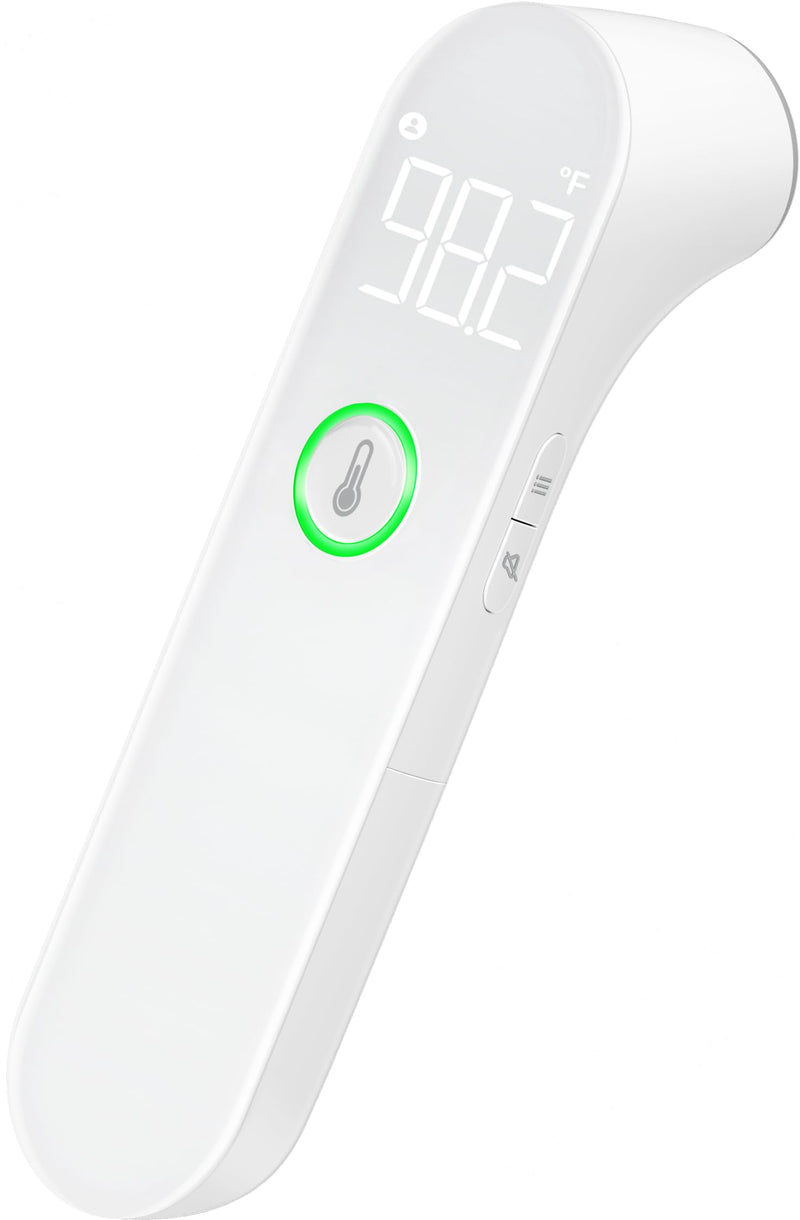 No-Touch Thermometer for Adults and Kids - Digital Baby Thermometer with Fever Alarm, Mute Mode, 35 Memories- Accurate, Gentle and Easy-to-Use for Infants and Elderly - BeesActive Australia