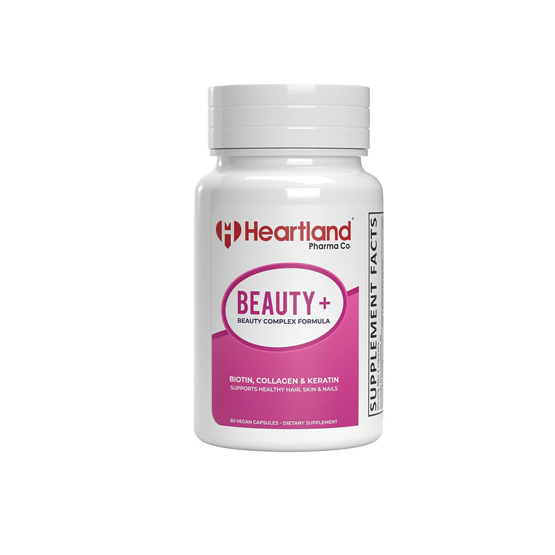 Beauty+ Complex Formula Capsules | Biotin, Collagen & Keratin | Healthy Hair, Skin & Nails Supplement | Supports Radiant Complexion| Vegan-Friendly, High Potency Supplement | 60 Count 60 Count (Pack of 1) Beauty+ Complex