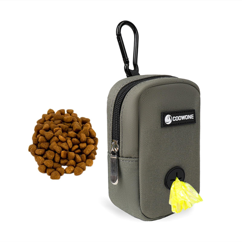 Dog Treat Pouch for Training, Portable Dog Walking Bag Built in Poop Bag Dispenser, Pocket Sized Pet Treats Pouches, Doggie Puppy Snack Rewards Bag,Dog Treat Carrier Holder with Clip (Army Green) Army Green - BeesActive Australia