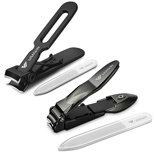 Toenail Clippers for Seniors Thick Toenails, Nail Clippers with Catcher for Men