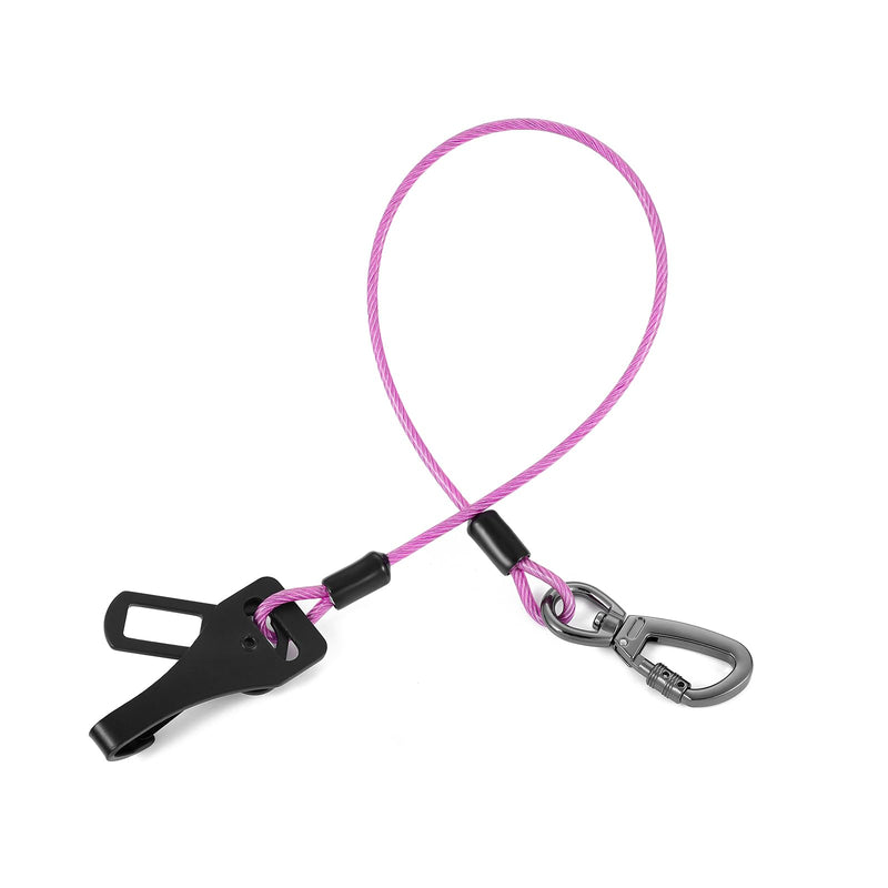 Dog Seat Belt 3-in-1 Dog seat Belt Harness for car,Chew Proof Dog Leash for Car Use,Dog Seatbelt,Steel Rope Dog car seat Belts with Clip Hook Latch & Buckle (Purple, 24 inch/60 CM) Purple - BeesActive Australia