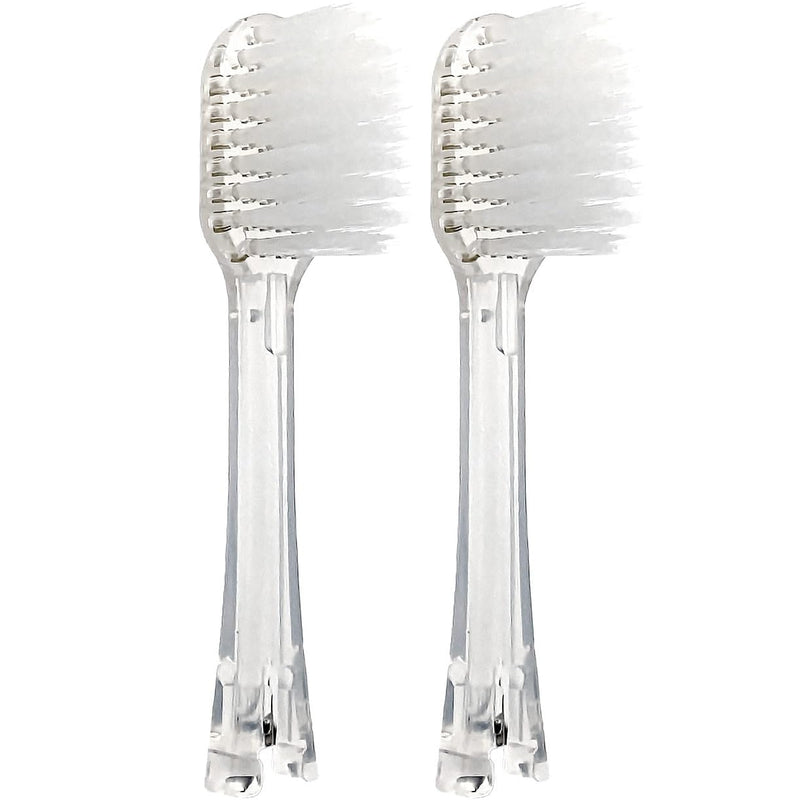 IONPA [Wide - Clear] Replacement Brush Head, 2pcs/Pack, Made in Japan IONIC KISS You, hyG, Extended Filament, Floss Action - BeesActive Australia