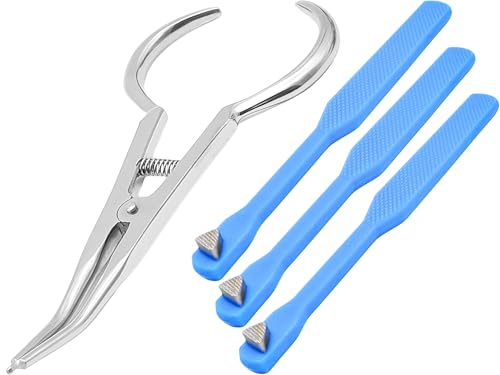 Bundle of Dental Orthodontic Separator Placing Pliers & 3pcs Bite Stick Molar Band Seater Pusher with Serrated Tip Autoclavable by Artman Instruments