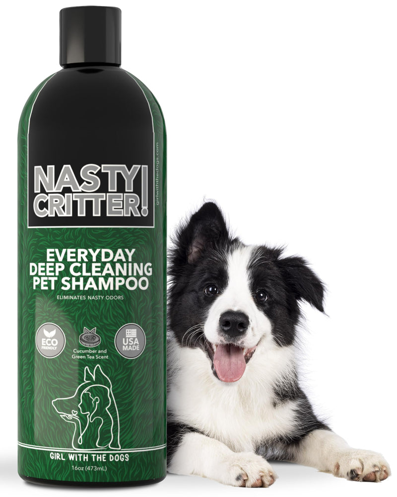 NASTY CRITTER! by Girl With The Dogs - Everyday Deep Cleaning Dog Shampoo 16 Oz, Made in USA 8 Wks+ - BeesActive Australia