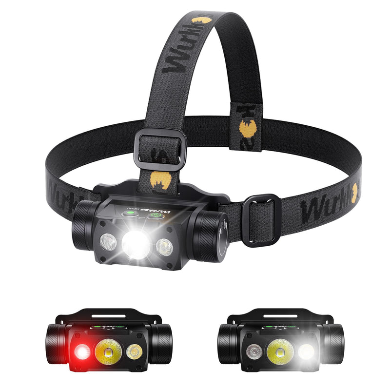 Wurkkos HD50 4000 Lumens Super Bright Headlamp, Head Lamp with Red Light Mode, High CRI, LED Headlamp with Magnetic Tailcap, Rechargeable Headlamps for Adults, Camping, Night Fishing, Hiking, IPX67 - BeesActive Australia