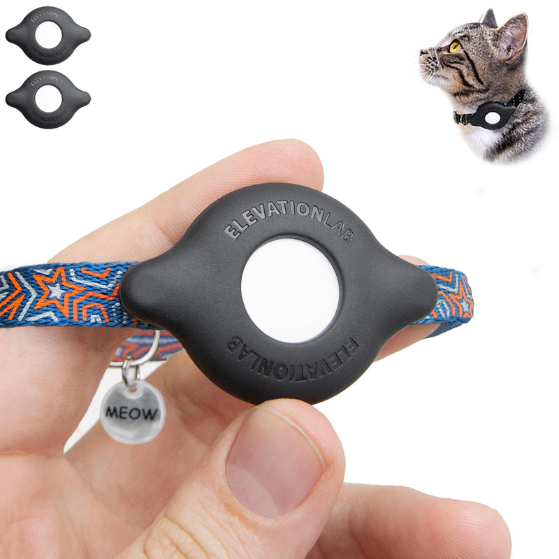 TagVault™ AirTag Cat Collar Mount (2 Pack) - The Secure AirTag Collar Holder | Doesn't Dangle, Great for Small Dogs Too, | Elevation Lab 2 Pack - BeesActive Australia