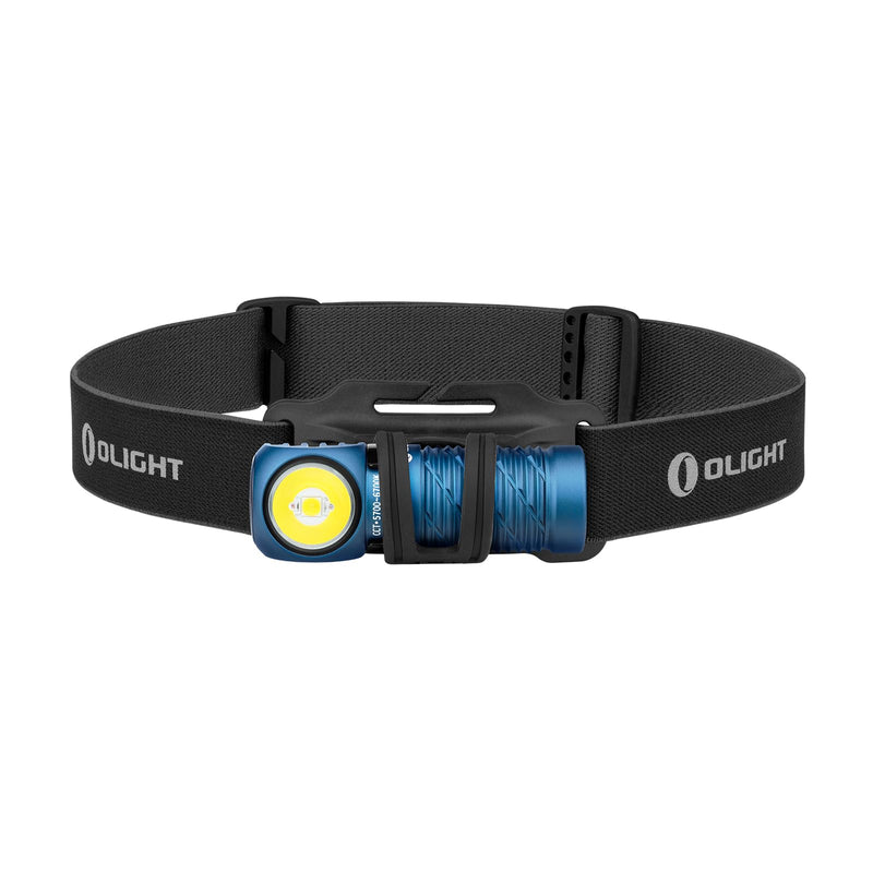 OLIGHT Perun 2 Mini Headlamp 1100 Lumens LED Head Flashlight, Rechargeable Headlight with Red Light Option, Great for Working, Camping(Midnight Blue Cool White) - BeesActive Australia