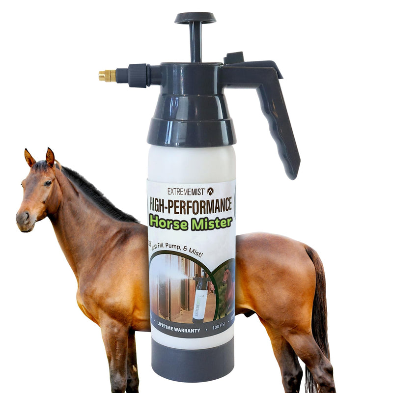 ExtremeMIST High-Performance Equine Mister, Handheld Pump Sprayer, Portable Stable Sprayer Bottle for Horses, Continuous Hi-Pressure Ultra-Fine Mist, for Horse Grooming w Water based Fly Sprays, 20 Oz 20oz - PawsPlanet Australia