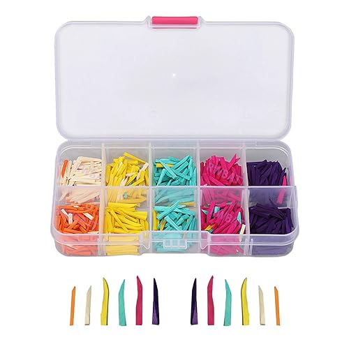 600pcs Dental Wooden Wedges, Colorful Wood Dental Matrix Wedges Gap Wedge, Disposable Fixing Materials for Dental Restoration